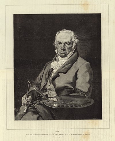 ゴヤ 作： ビセンテ・ロペス・イ・ポルタナ